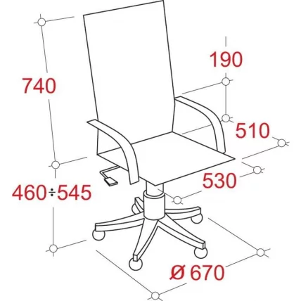 Кресло руководителя Echair-534 TL 342970 Черное_1