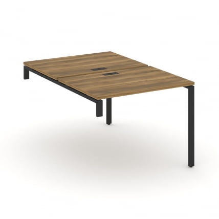 Двойной стол-надставка на опорную тумбу CONCEPT CN.DSN-001 Сандал Янтарный Черный_0