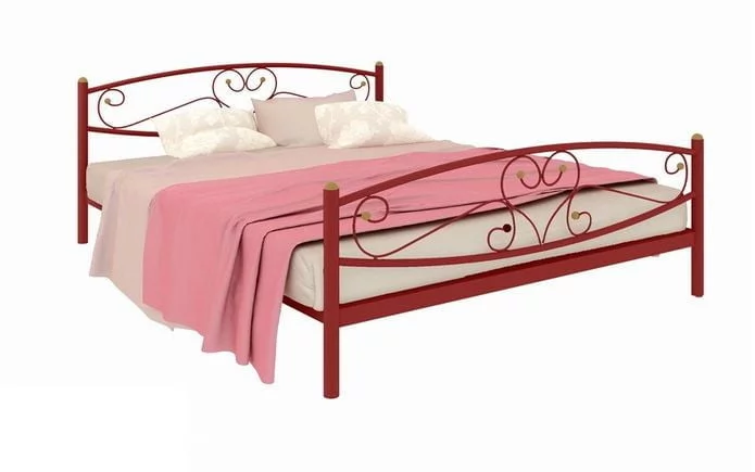 Кровать Каролина Plus 1800х1900 Красная_0