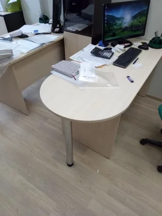 Стол письменный Р.С-12 дуб молочный_1