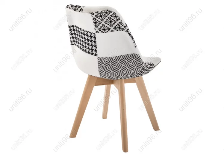 Стул деревянный Милле Черно-белое / Mille_2