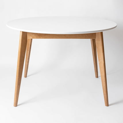 Стол обеденный Орион 100x100 Эмаль белая_0