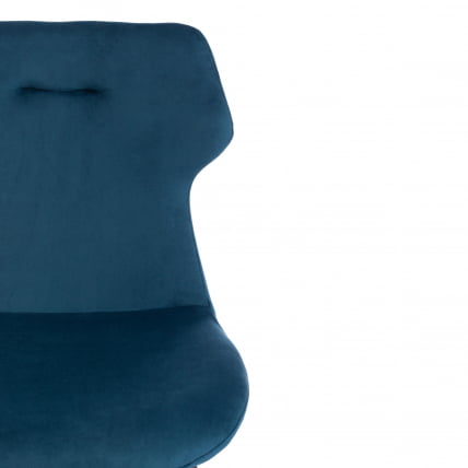 Стул ROBOCOP (mod. DC0128) вельвет/металл, 57 х 46 х 85 см , синий (HLR 63)/черный_5