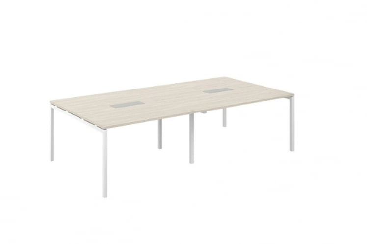 Стол переговорный Sigma SG.276.OL.44.WH Дуб светлый Белый_0