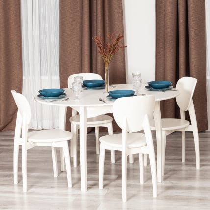 Стул DIAMANTE жесткое сидение бук, 42 х 42 х 85 см, ivory white_9