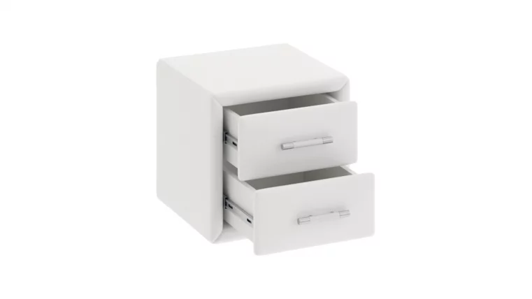 Тумба прикроватная с мягкой обивкой Элис тип 1 Белый_1