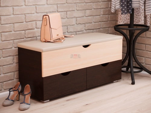 Скамья мягкая-2 Анкор темный/Анкор светлый_0