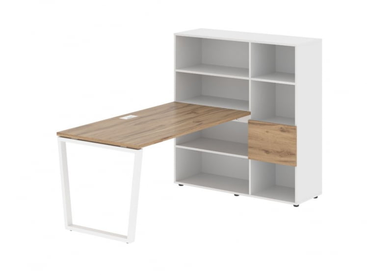 Рабочая станция EDIS EVRST 1215 Дуб Денвер светлый  Белый Белый_0