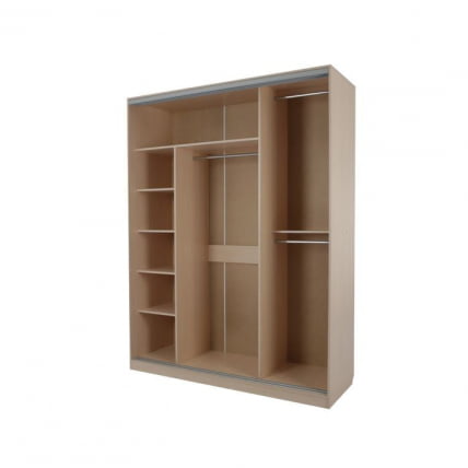 Шкаф-купе Бассо-1 Дуб Млечный_1