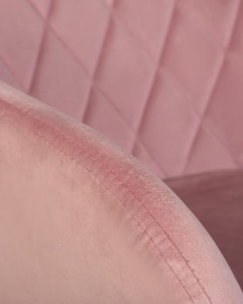 Стул обеденный ДОБРИН РОБЕРТ (черные матовые ножки, велюр В108-15 Розовый) 2 шт / DOBRIN ROBERT V108-15_8