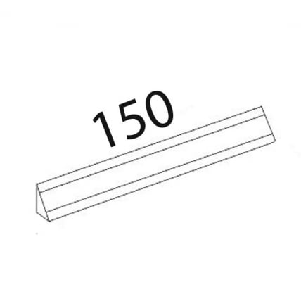 Плинтус (с заглушками) ПЛ 117.1.150 Черный_1