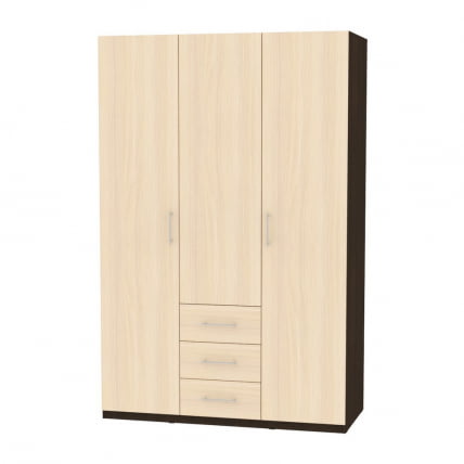 Шкаф распашный Р-198х135х45-3(Венге-ДМ) / R-198х135х45-3(Венге-ДМ)_0