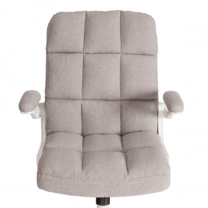 Кресло офисное Lugano Wh ткань teddy, светло-серый_5