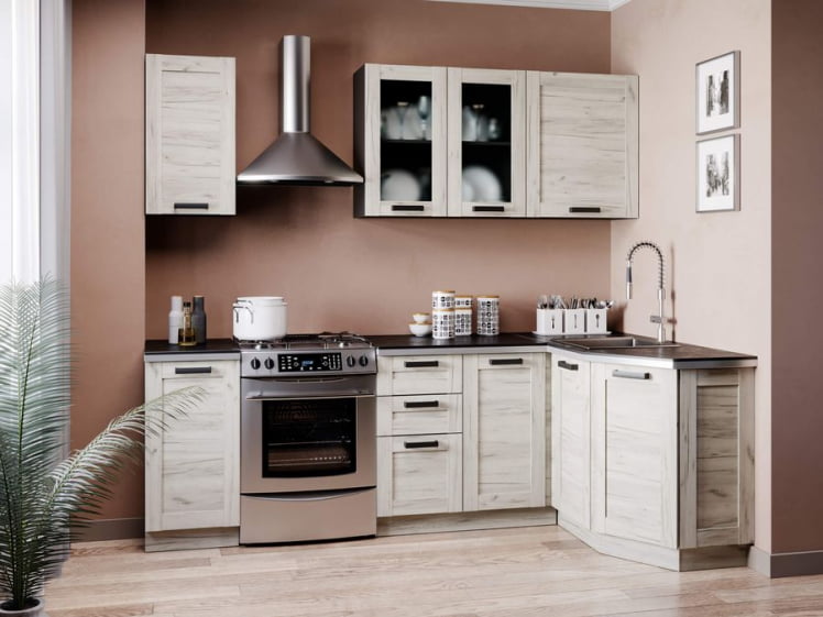 Панель окончание шкафа кухонного 722 мм Винченца ЛД 234.900.000 Дуб Крафт белый_1