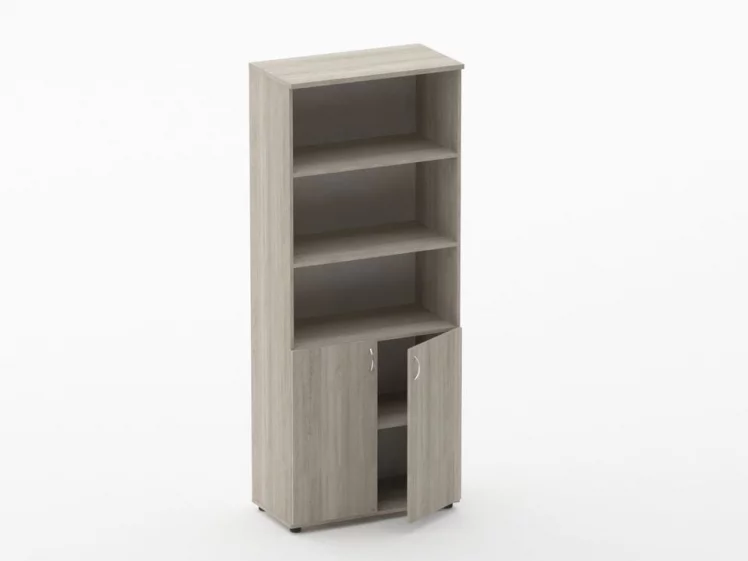 Шкаф высокий полуоткрытый Twin 16.16.141 Дуб Сантана светлый_1