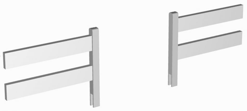 Съемный борт RooRoom VK-2с Серый_0