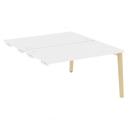Стол-приставка двойной к опорным элементам ONIX WOOD OW.D.SPR-3.8 Белый Бриллиант/Светлый_0