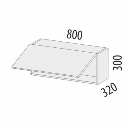 Антресоль (с системой плавного закрывания) Дакота 103.100_2