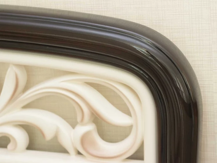 Кровать с подъемным механизмом 180*200 Катрин 92.22 Дуб венге Белый песок Санчо крем_2