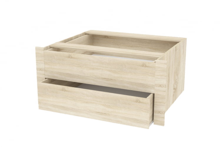 Модуль с 2 ящиками Экспресс Для ШК 1200 и 1800 Дуб сонома_0