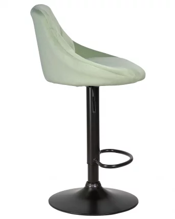 Стул барный DOBRIN LOGAN BLACK Мятный велюр MJ9-87_2
