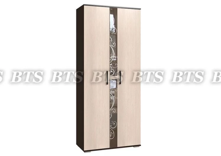 Шкаф двухдверный Флоренция Венге Дуб Атланта_0