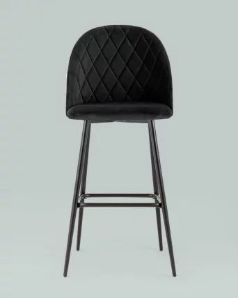 Стул барный Марсель Б велюр Черный_2