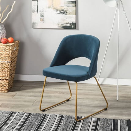 Кресло Ларс Диаг блуе/Линк золото / Lars Diag blue/Линк_7