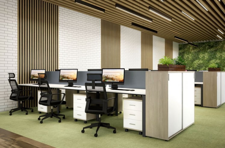 Мебель для офиса Sigma №4 Белый Дуб светлый_1