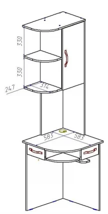 Стол для ноутбука КС 20-44 Венге_3