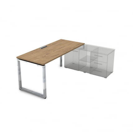 Стол рабочий, прямолинейный три опоры, правый GLOSS LINE НСТП-О.994 Teakwood_0