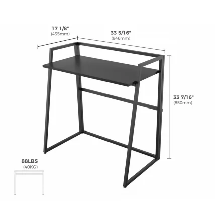 Складной письменный стол Eureka ERK-FD-03B Black_2