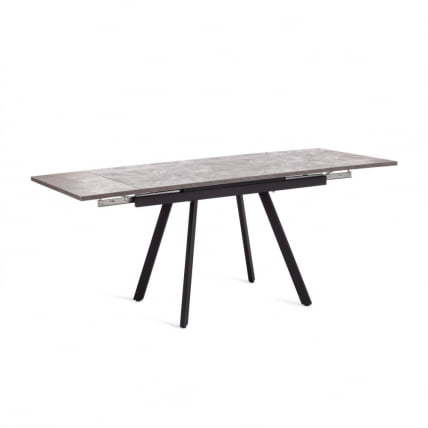 Стол VIGO ЛДСП/HPL/металл, 120 x 80 x 30 х 30 х 75 см, Мрамор черный/черный_1