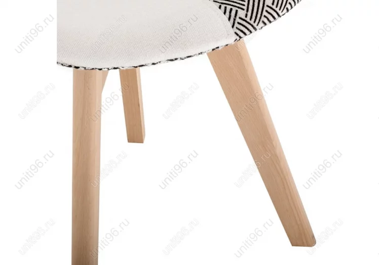 Стул деревянный Милле Черно-белое / Mille_7