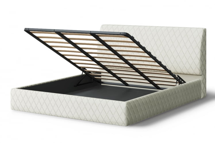 Кровать Хилтон, 2000 * 1400 мм, серо-белый_2