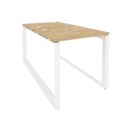 Рабочая станция на О-образном м/к ОНИКС О.МО-Д.РС-2.0.7 Тиквуд Светлый/Белый / ONIX O.MO-D.RS-2.0.7_0