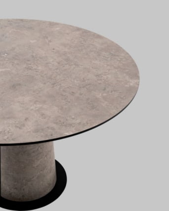 Стол круглый Пулон 120 см столешница HPL бетао_3