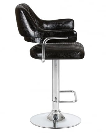 Стул барный DOBRIN CHARLY (черный крокодил) 2 шт_3