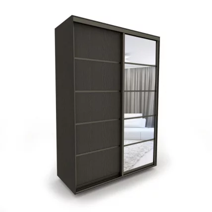 Шкаф-купе 2-х дверный Акцент-Квадро Д 1600х600  Венге/Бронза_0