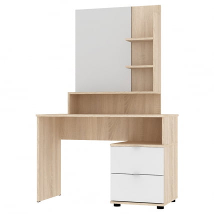 Туалетный столик Алиса(C3)1524х1001х459сторцевойручкой(ДСС-Белый)_0