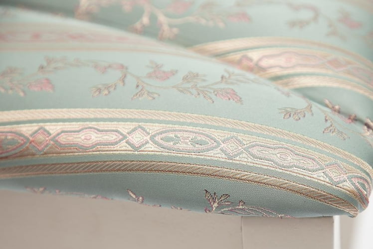 Стул Опера ( ОП-СC ) дерево гевея, 45х53х97см, буттер вхите (слоновая кость), ткань бирюзовая (Х180-19) / Opera OP-SC butter white (H180-19)_4