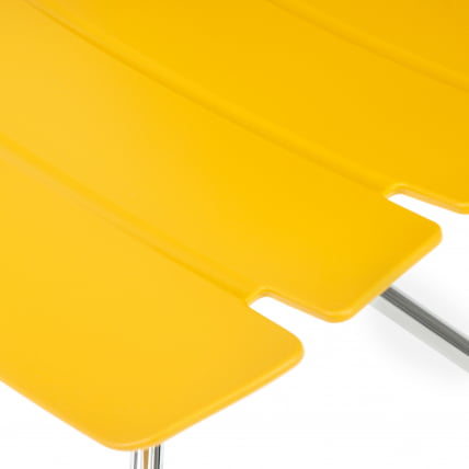 Стул офисный HANSEN (mod. 606-1) Оранжевый/хром_5