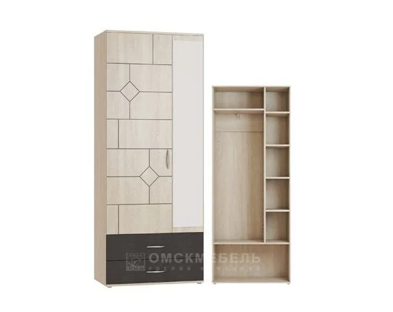 Шкаф 2-х дверный с ящиками Далиан Шк10_0