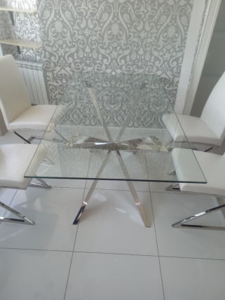 Стол T088 (160) Серебро_3