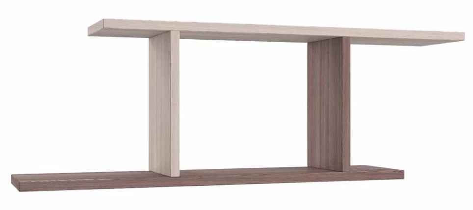 Полка П27 Ясень шимо темный Ясень шимо светлый_0