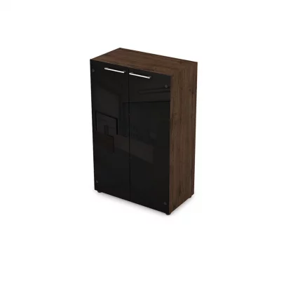 Шкаф средний со стеклом TAIM-MAX 4Ш.017.4 Брауни_0