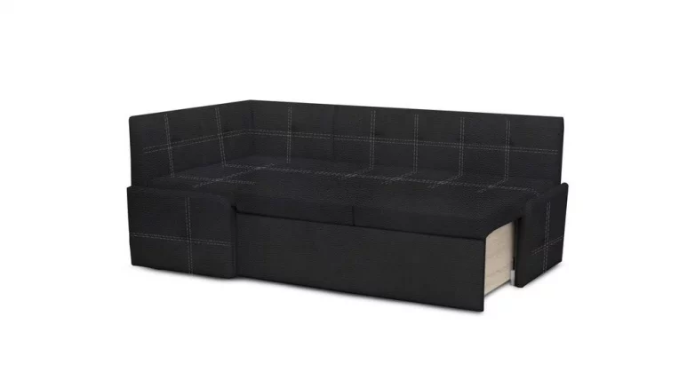 Кухонный уголок Вена иск.кожа Teos Black_1