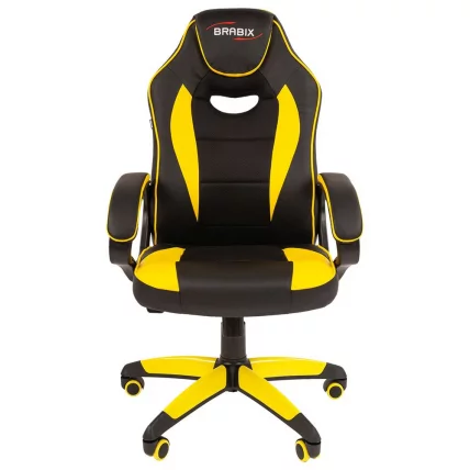 Геймерское кресло BRABIX Blaze GM-162 Черное/желтое_3