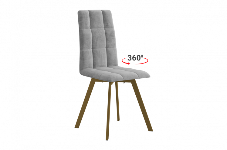 Стул Турин 2 Т2П (пепельный (велюр)/золото)_0