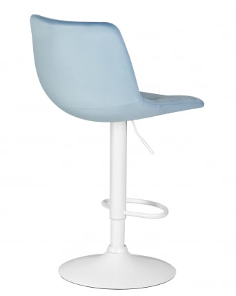 Стул барный ДОБРИН ТАИЛОР ВХИТЕ (пудрово-голубой велюр (МДЖ9-74)) 2 шт / DOBRIN TAILOR WHITE (MJ9-74))_4